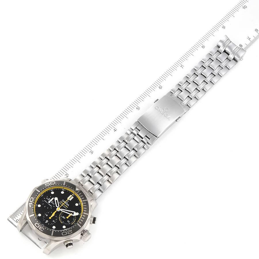 Omega Seamaster Regatta Yellow Hands Mens Watch 212.30.44.50.01.002 In Excellent Condition In Atlanta, GA