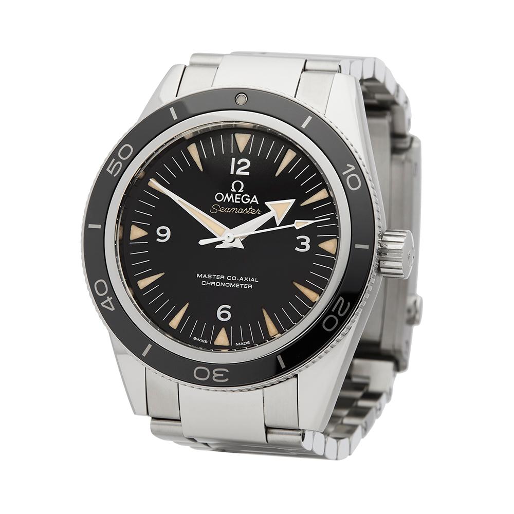 Reference: W5342
Manufacturer: Omega
Model: Seamaster
Model Reference: 23330412101001
Age: 9th May 2015
Gender: Men's
Box and Papers: Box, Manuals and Guarantee
Dial: Black Arabic
Glass: Sapphire Crystal
Movement: Automatic
Water Resistance: To