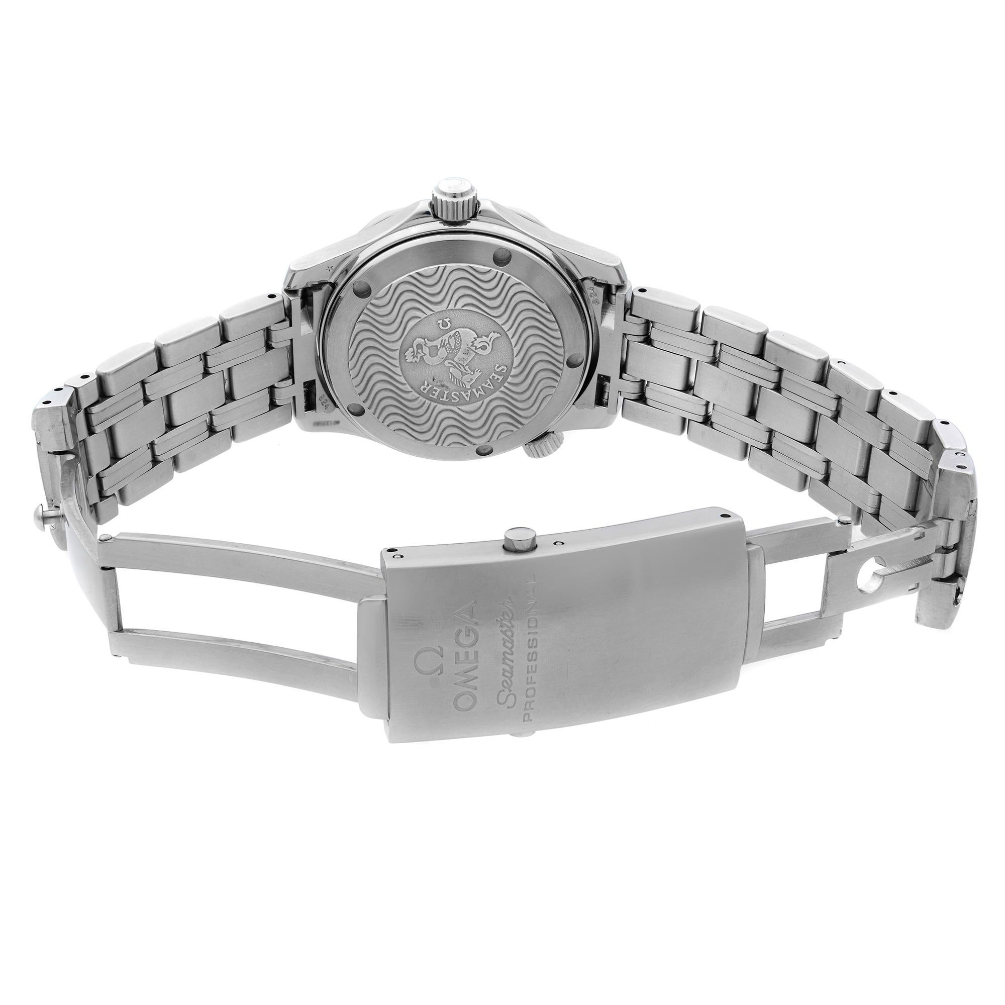 Omega Seamaster Acier inoxydable Cadran bleu Montre automatique pour hommes 2551.80.00 1