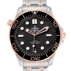 Omega Seamaster Steel Rose Gold Men's Watch 210.20.42.20.01.001 Box Card