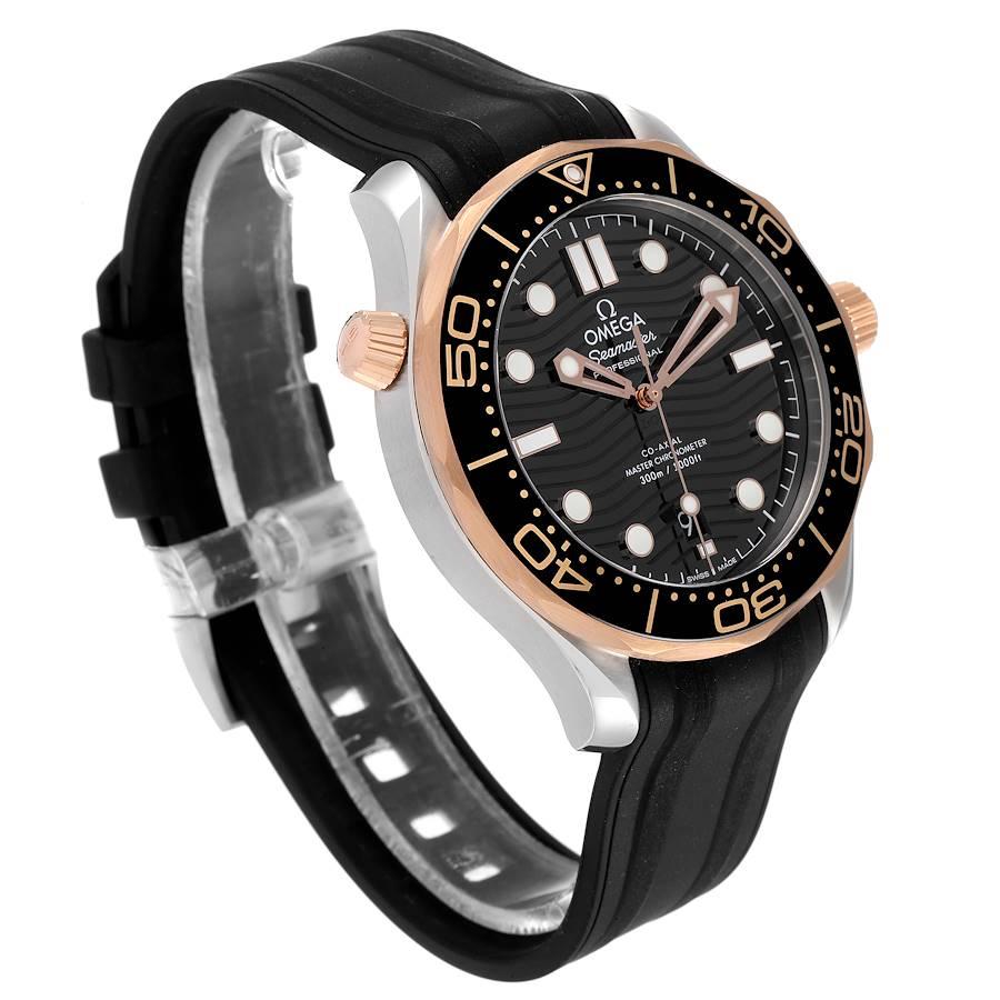 Omega Seamaster Steel Rose Gold Mens 