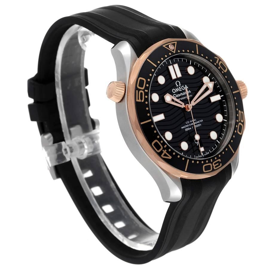 Omega Seamaster Stahl Roségold Herrenuhr 210.22.42.20.01.002 Box-Karte im Zustand „Hervorragend“ im Angebot in Atlanta, GA