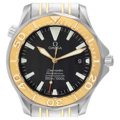 Omega Seamaster Steel Yellow Gold Automatic Mens Watch 2455.50.00 Card