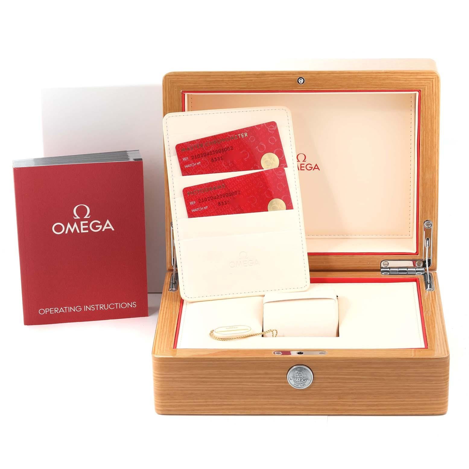Omega Seamaster Steel Yellow Gold Mens Watch 210.20.42.20.01.002 Box Card For Sale 3