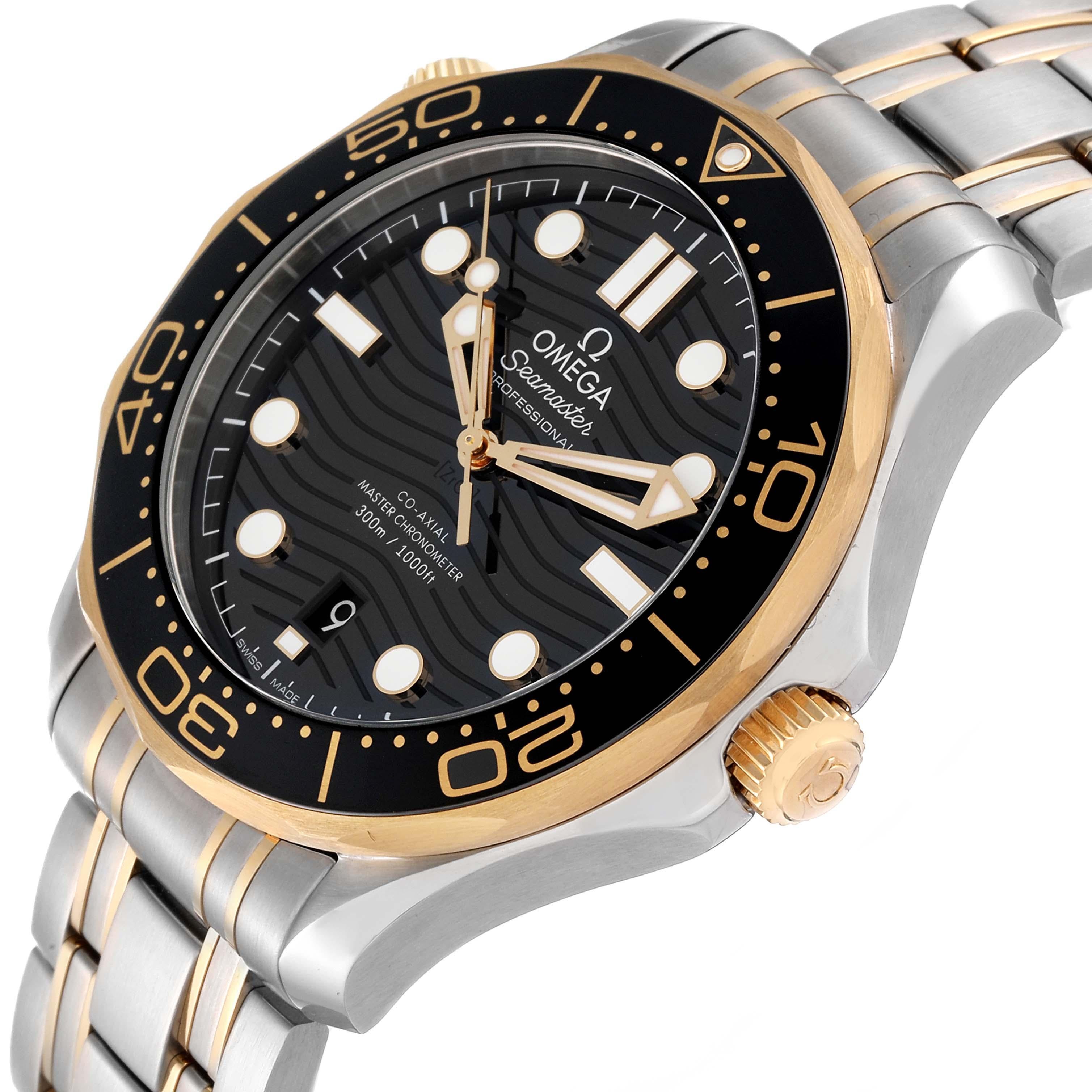 Omega Seamaster Steel Yellow Gold Mens Watch 210.20.42.20.01.002 Unworn For Sale 1