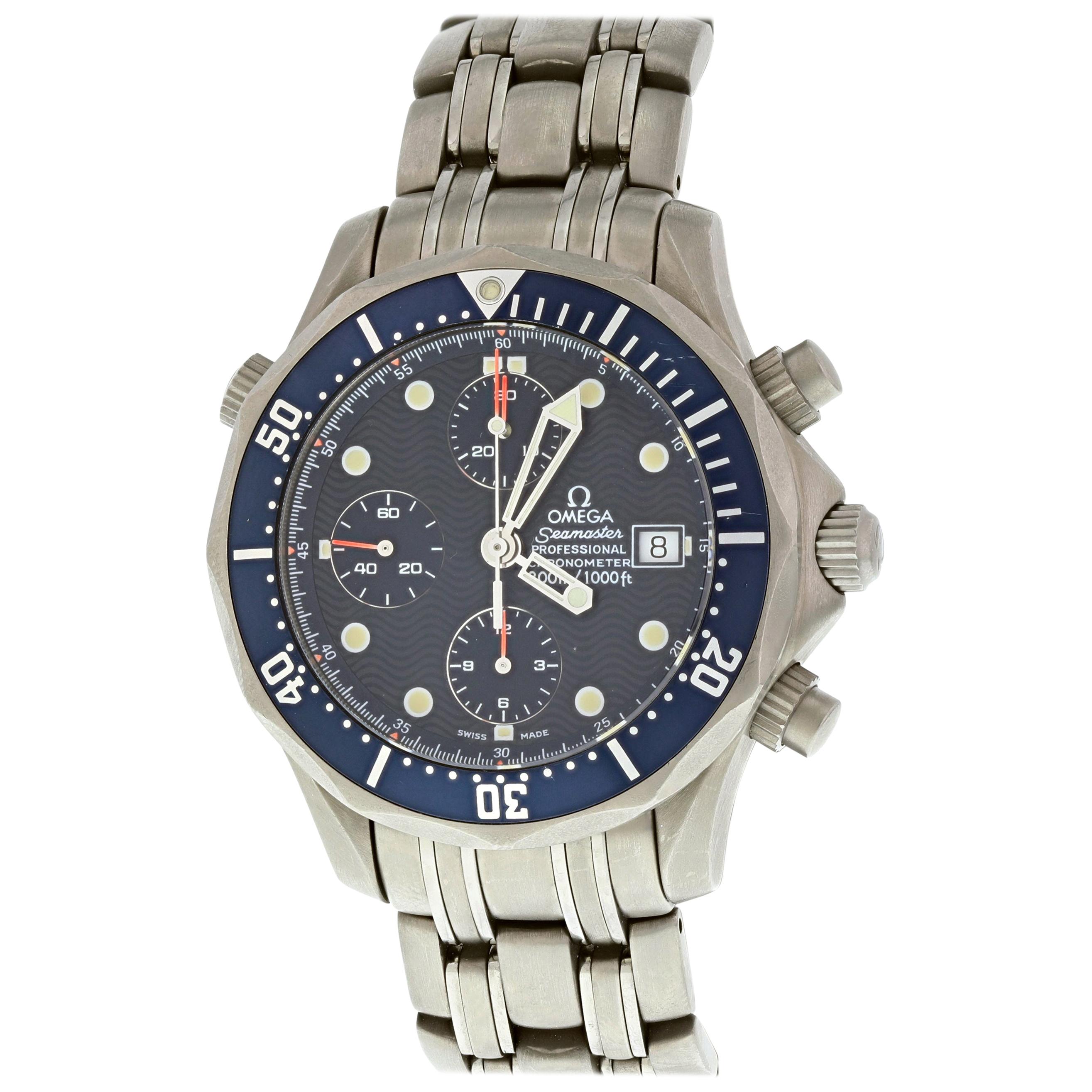 Omega Seamaster Titan Chronograph 2298.80.00 Titanium Men
s Watch