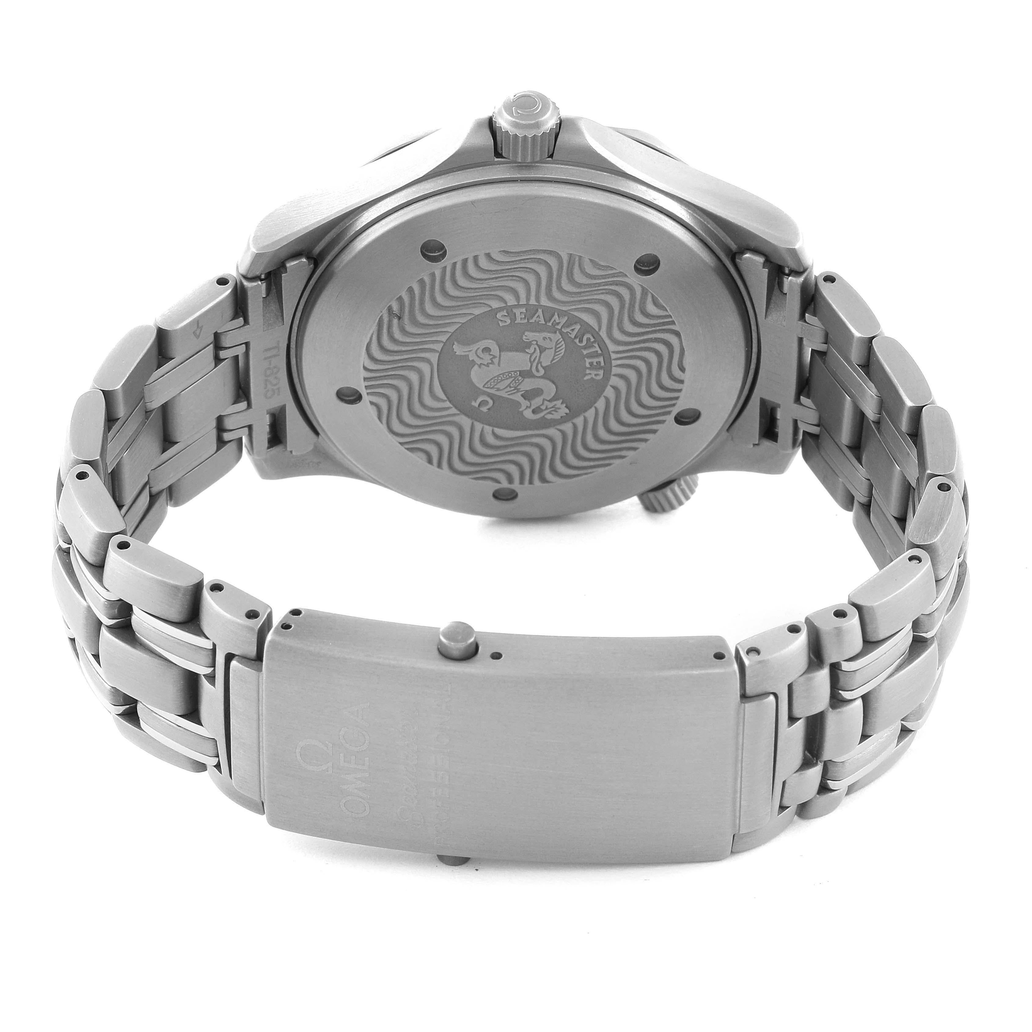 Omega Seamaster Herrenuhr 2232.80,00 aus Titan mit blauem Zifferblatt 4