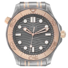 Omega Seamaster Titanium Rose Gold Mens Watch 210.60.42.20.99.001 Box Card