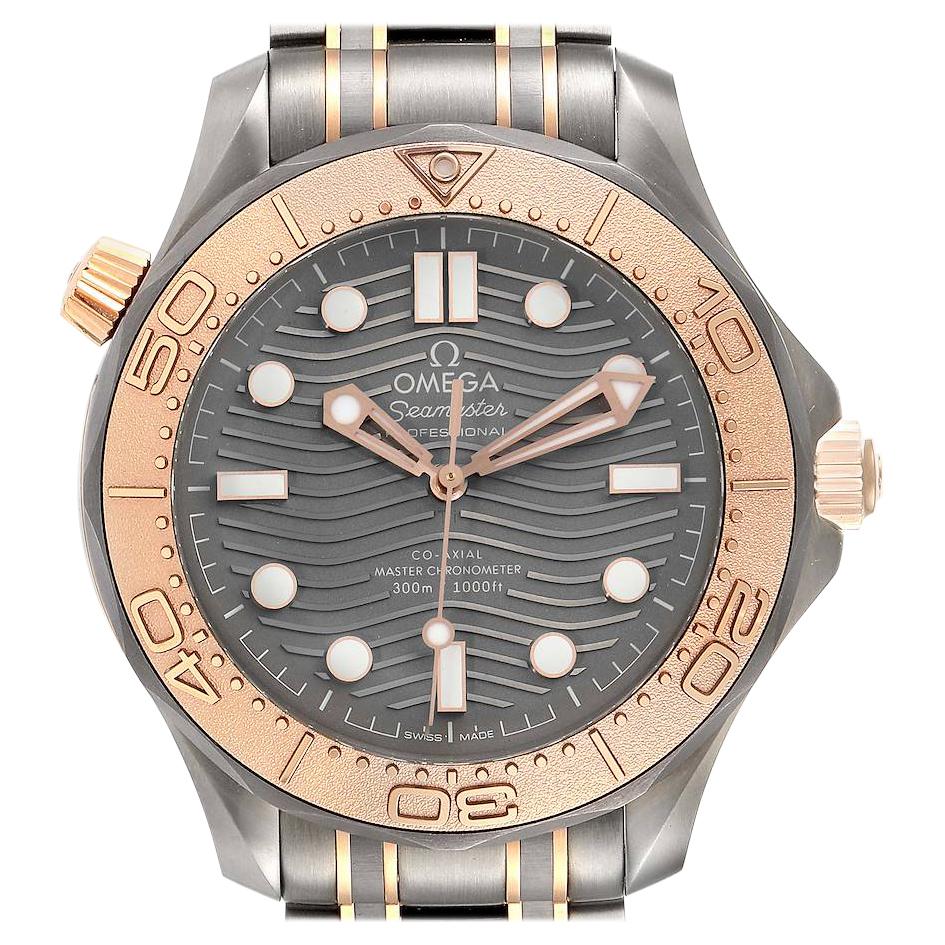 Omega Seamaster Titanium Rose Gold Watch 210.60.42.20.99.001 Unworn