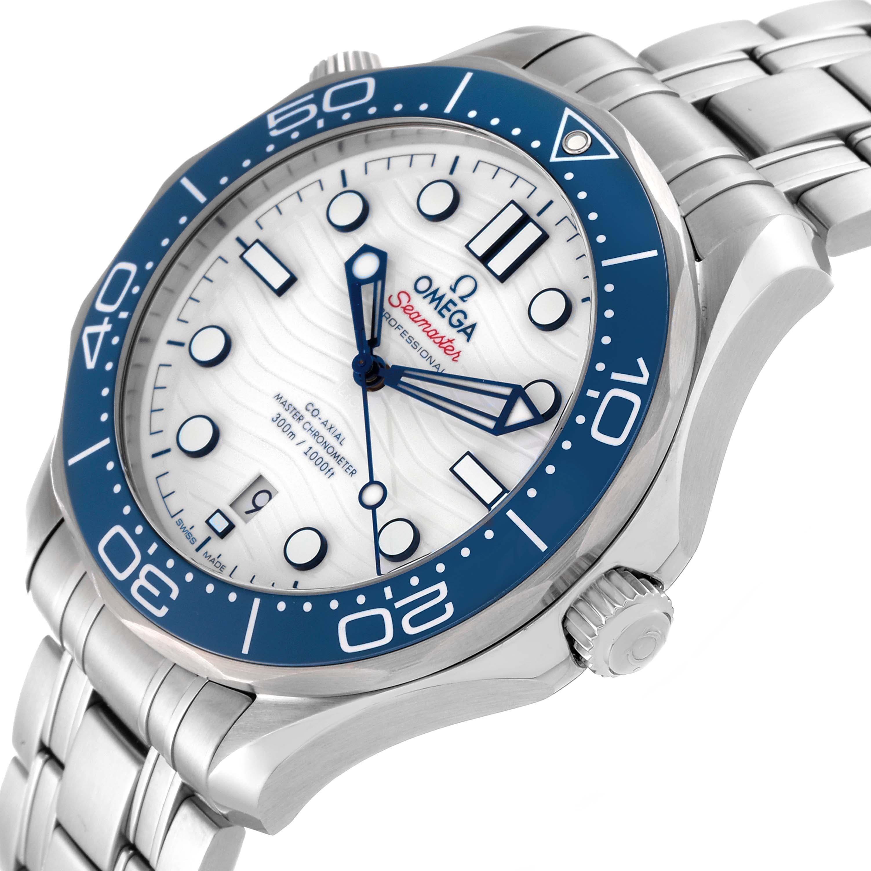 Men's Omega Seamaster Tokyo 2020 LE Steel Mens Watch 522.30.42.20.04.001 Box Card For Sale