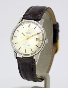 Omega "Seamaster" Montre-bracelet automatique vintage pour hommes en acier inoxydable:: circa 1960