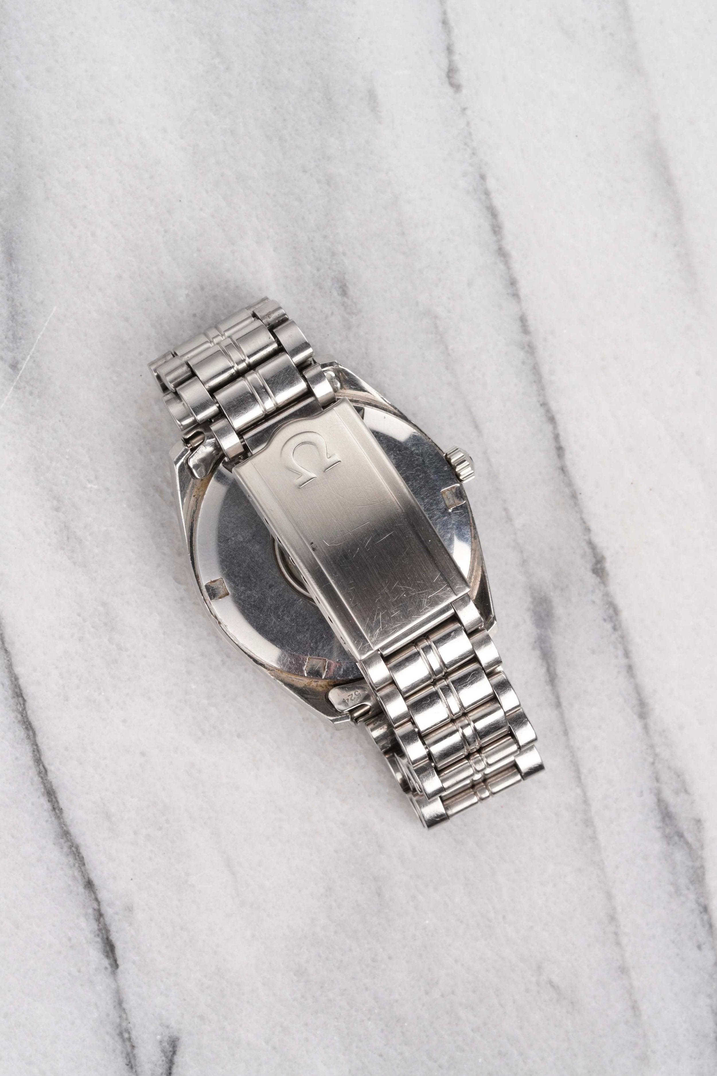 Omega Seamaster Uhr mit Stardust-Zifferblatt in Stahl, 1960-70er Jahre für Damen oder Herren im Angebot