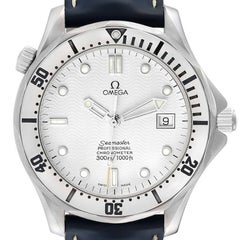 Omega Seamaster White Wave Decor Dial Steel 300m Watch 2532.20.00
