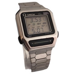 Omega Sensorquartz Stainless Steel 1640 LCD Quartz Watch