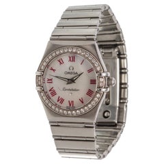 Omega Montre Quadrella Constellation en argent