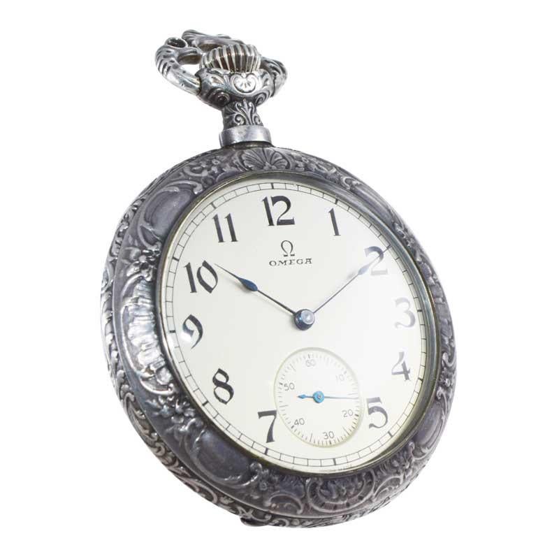 silver omega pocket watch