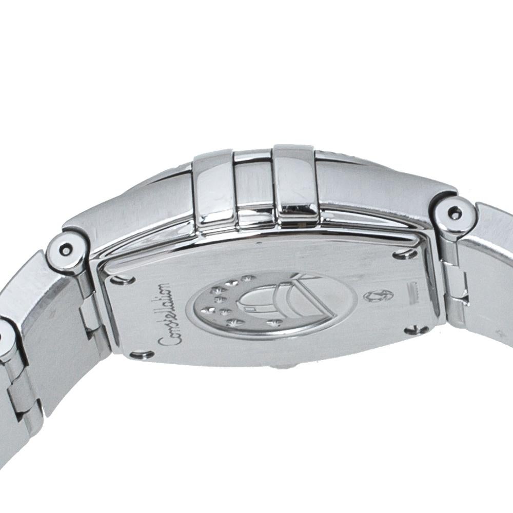 Omega Silver Stainless Steel Constellation 123.10.24.60.02.001  Wristwatch In Good Condition In Dubai, Al Qouz 2