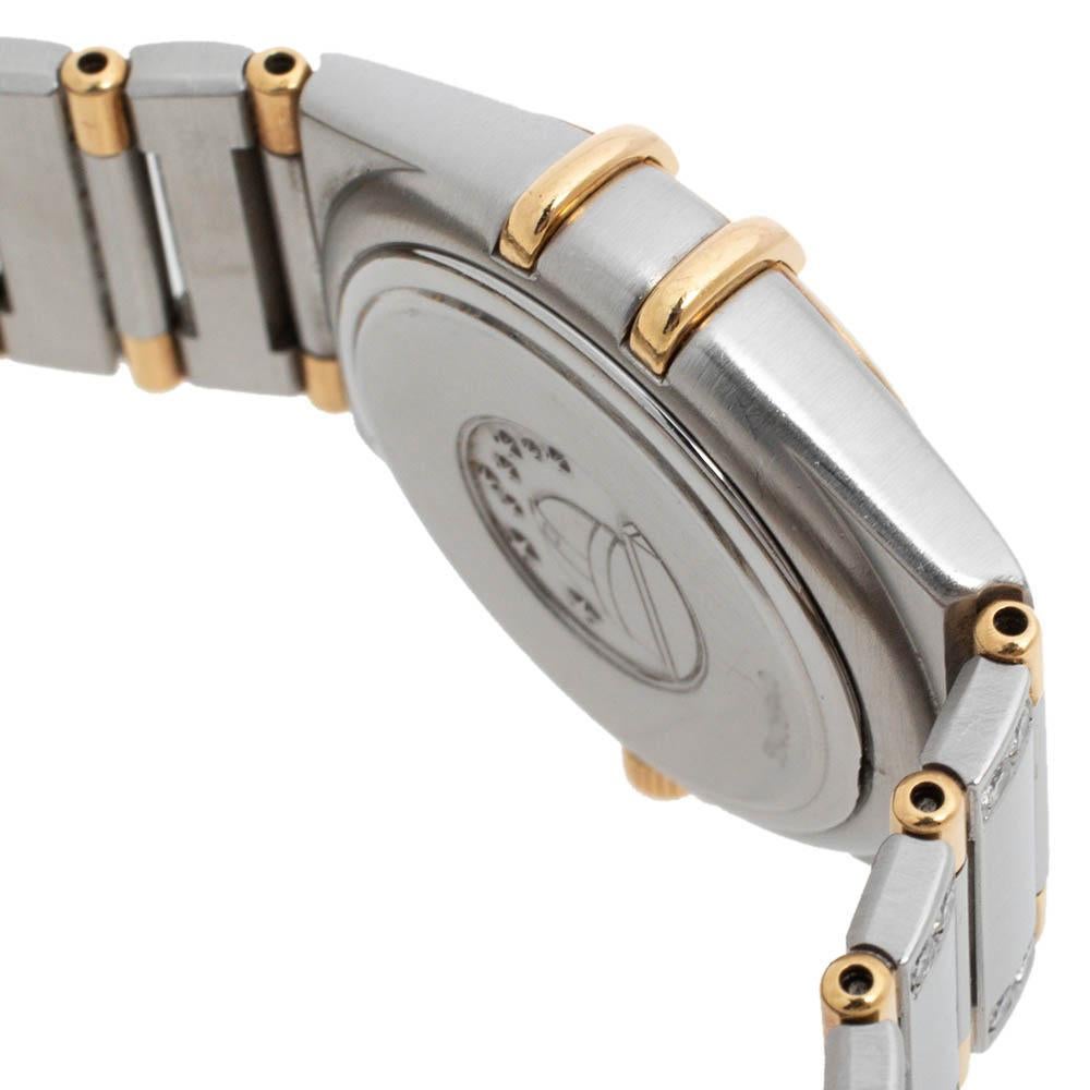 Omega Silver White 18K Gold Constellation 796.120 Women's Wristwatch 27.5 mm 3