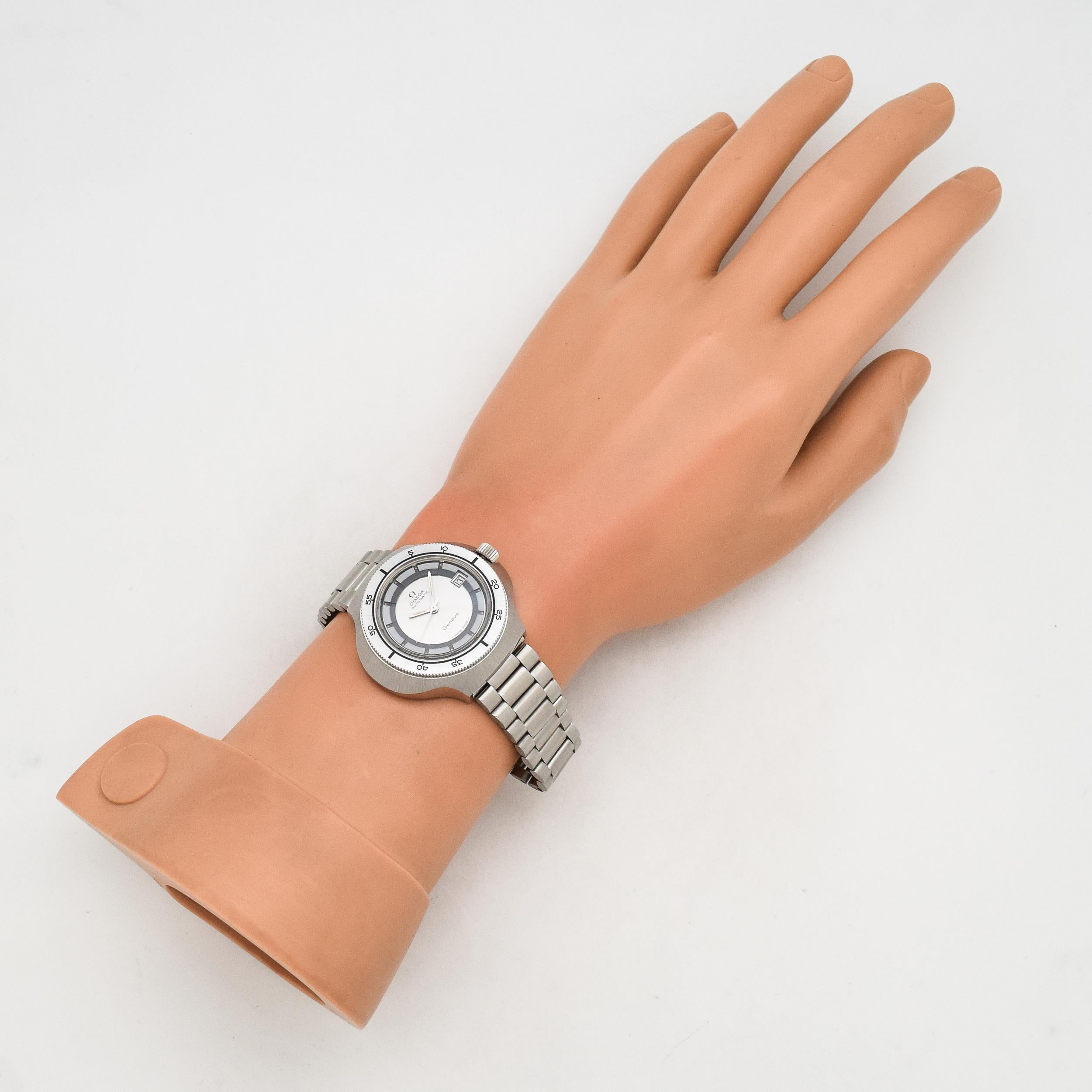 Omega Skin Diver Reference 166.122 Stainless Steel Watch, 1973 For Sale 1
