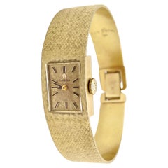 Vintage Omega Solid 14k Gold Watch
