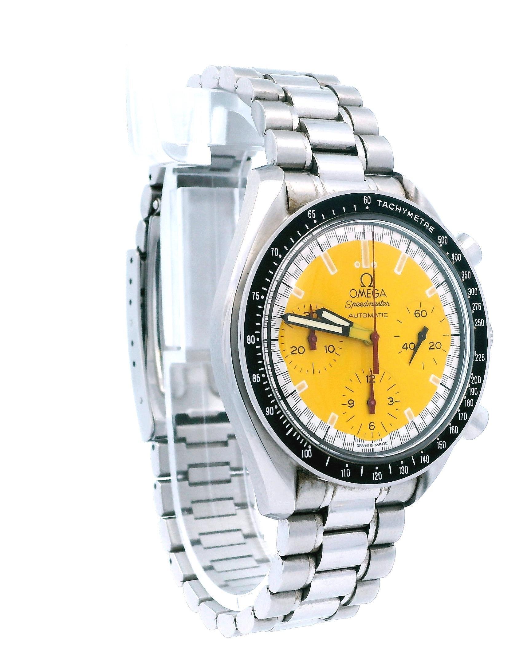 Omega Speedmaster 3510.12 Michael Schumacher Full Set In Excellent Condition For Sale In Great Neck Plaza, NY