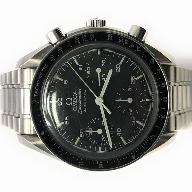 Omega Speedmaster 3510.50.00 With Stainless-Steel Bezel and Black Dial For Sale at 1stdibs