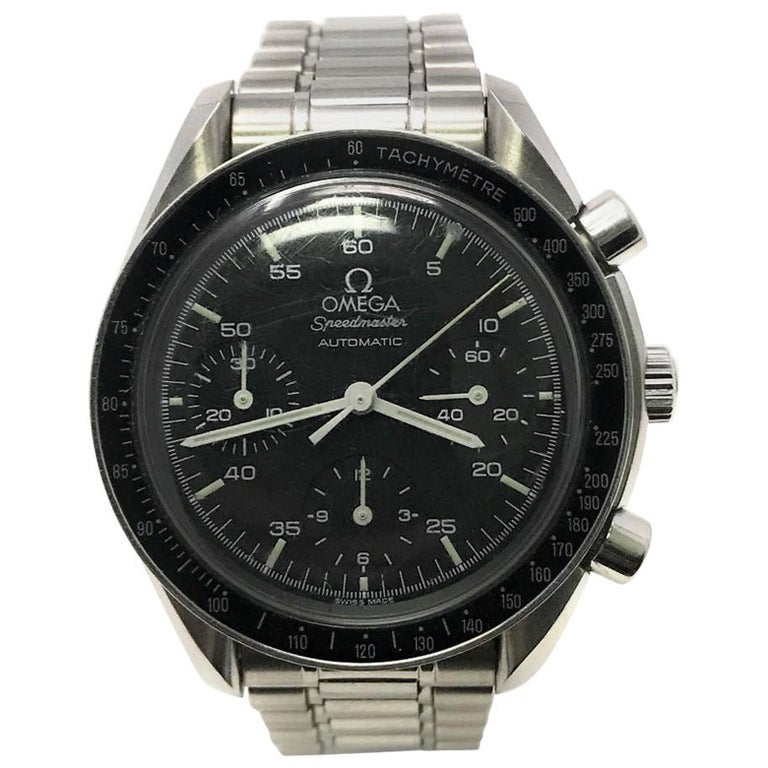 Omega Speedmaster 3510 50 00 With Stainless Steel Bezel And Black Dial For Sale At 1stdibs Omega Speedmaster 3510 50 00 With Stainless Steel Bezel And Black Dial For Sale At 1stdibs