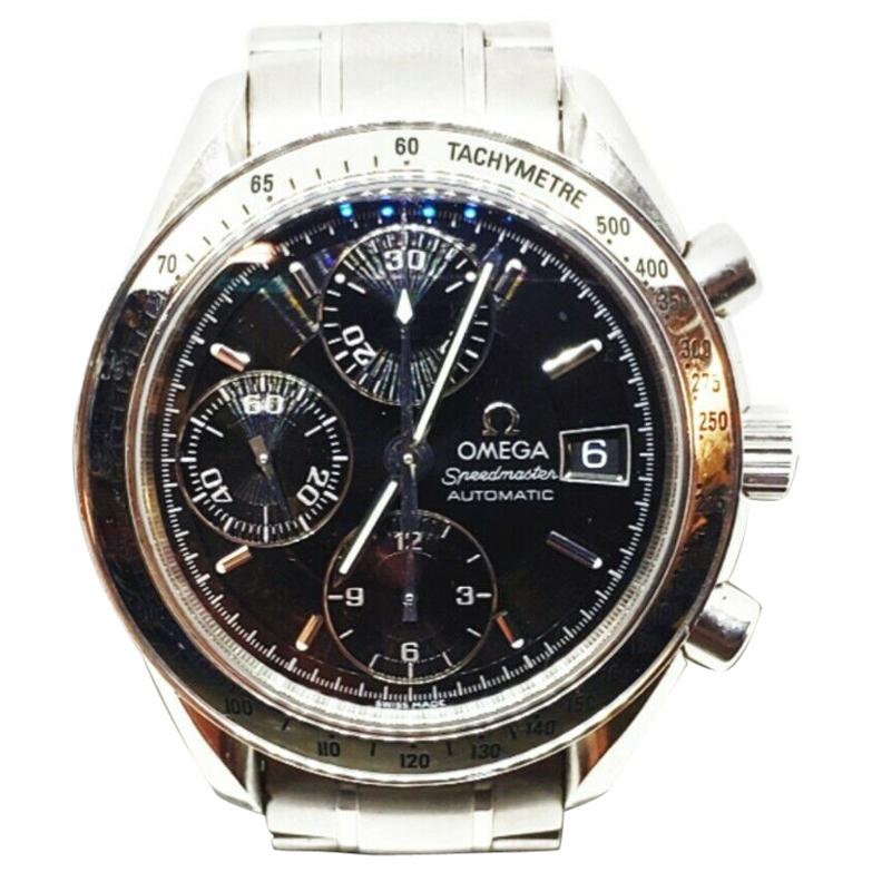 Omega Speedmaster 3513.50.00 Automatic Wristwatch for Men Black Stainless Steel