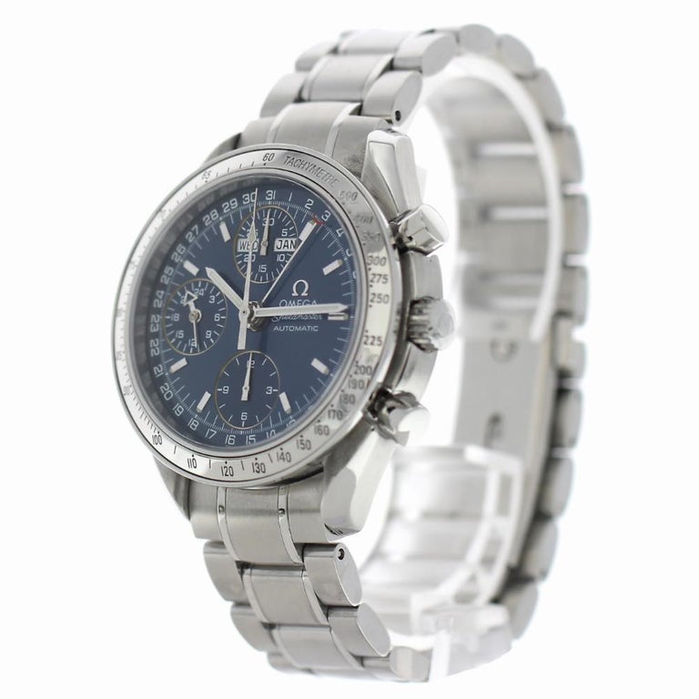 Omega Speedmaster 3523.30.00 with Band and Blue Dial For Sale at 1stDibs | 3523.30.00