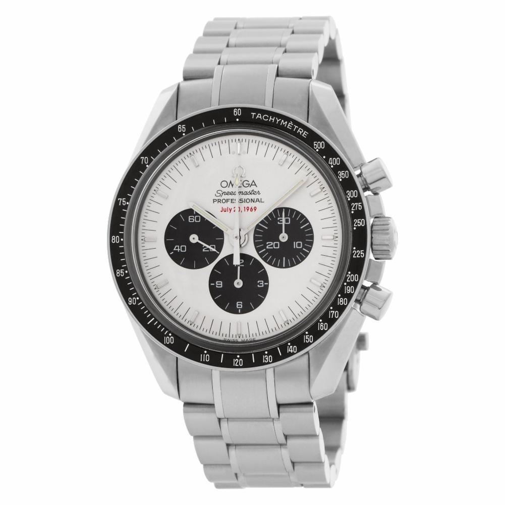 Omega Speedmaster 35693100, White Dial, Certified and Warranty In Excellent Condition In Miami, FL