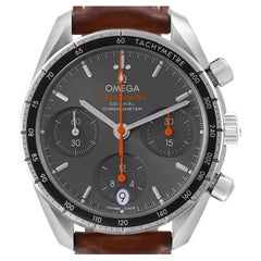 omega 324.32.38.50.06.001 Omega Speedmaster 38 Chronograph Steel Mens Watch 324.32.38.50.06.001 Box Card
