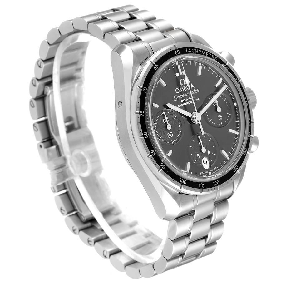 Omega Speedmaster 38 Co-Axial Chronograph Montre 324.30.38.50.06.001 Boîte Card Bon état - En vente à Atlanta, GA
