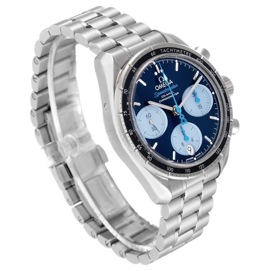omega baby blue watch