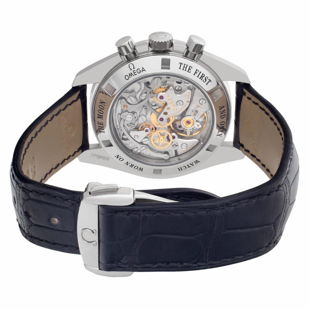 Omega Speedmaster 3876.50.31, schwarzes Zifferblatt, zertifiziert und Garantie 1