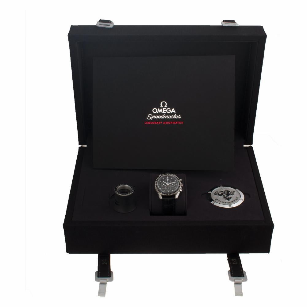 Omega Speedmaster 3876.50.31, schwarzes Zifferblatt, zertifiziert und Garantie 3