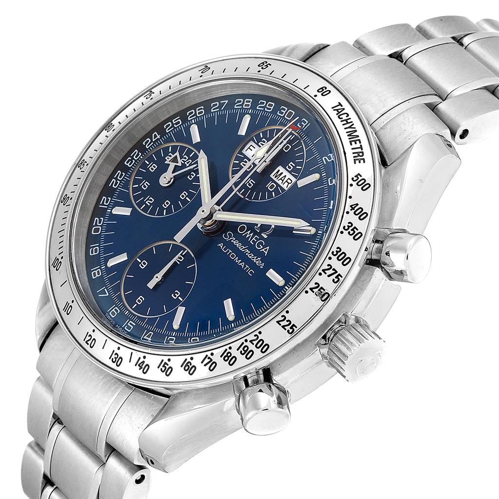 Omega Speedmaster Day-Date Blue Dial Men's Watch 3523.80.00 For Sale 2