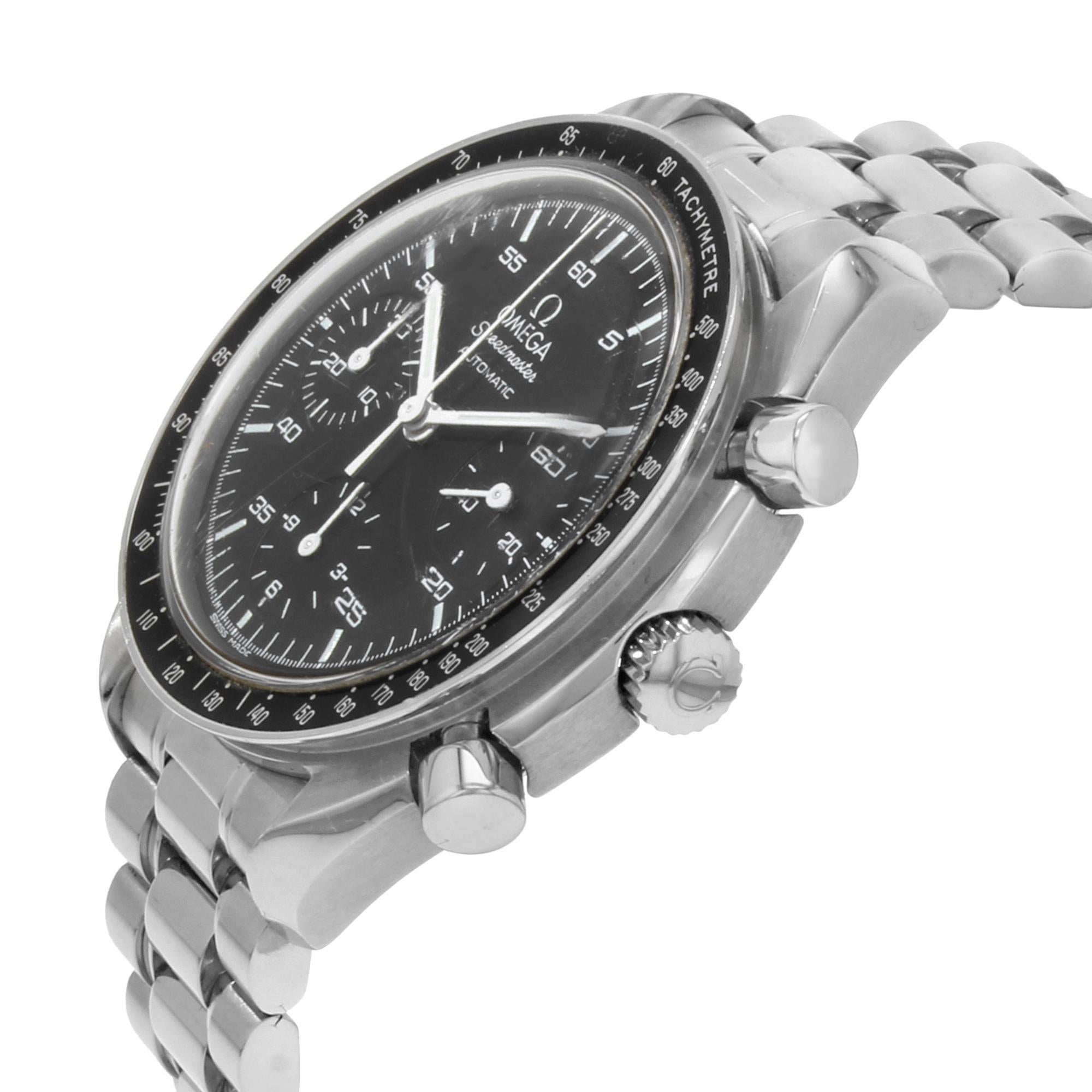 Omega Speedmaster Reduced Steel Black Dial Automatic Men's Watch 3510.50.00 1