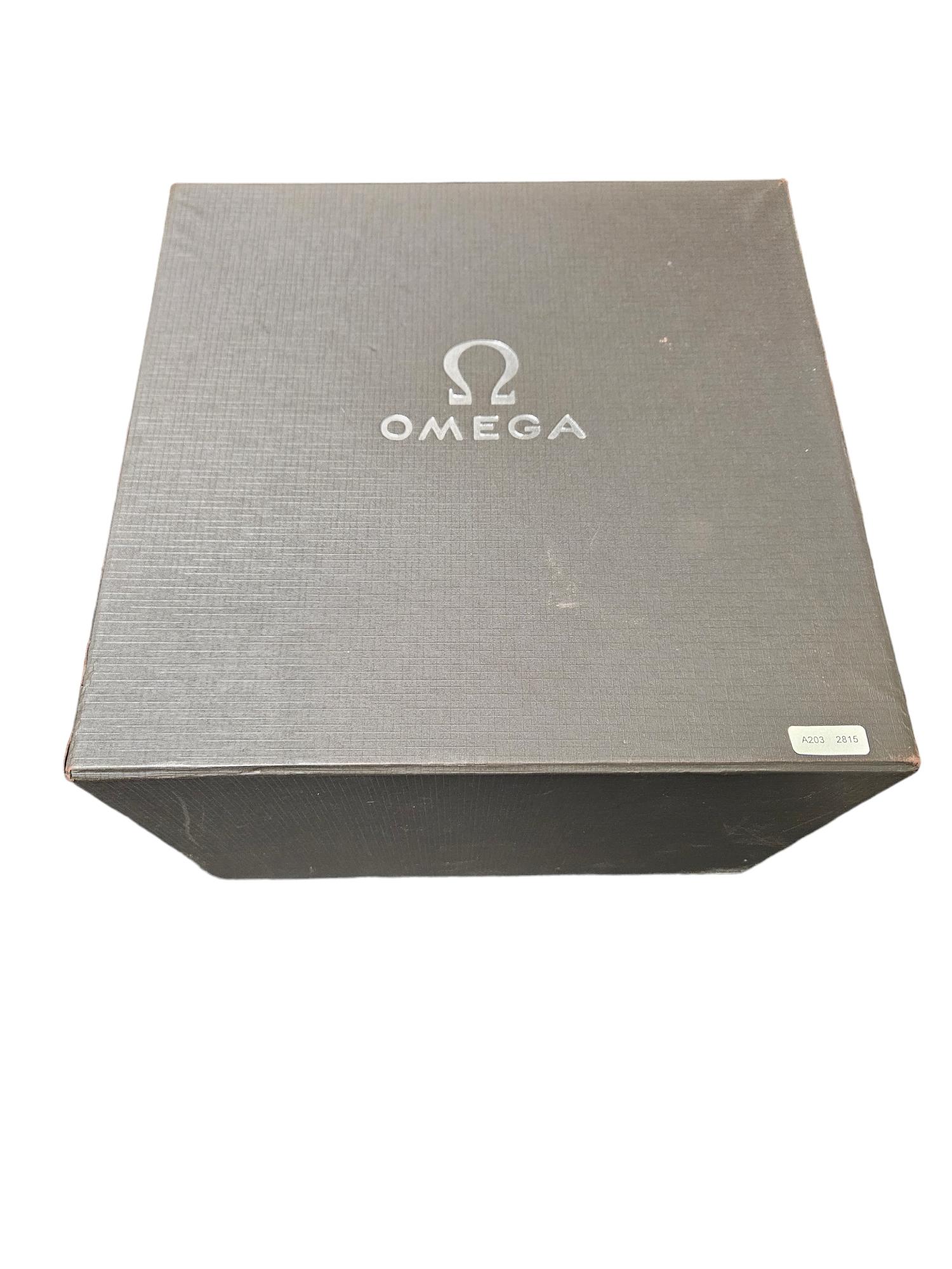 Omega Speedmaster 50th Anniversary Limited Edition Co Axial Chronograph Watch For Sale 11