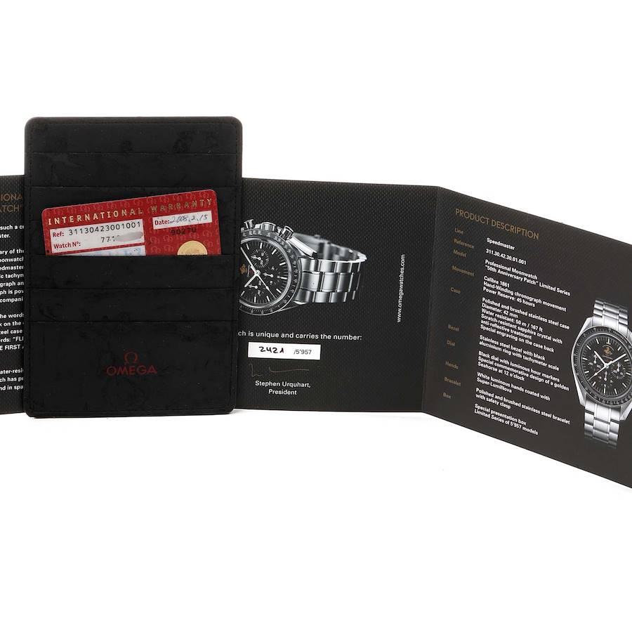 Omega Speedmaster 50th Anniversary Moon Watch 311.30.42.30.01.001 Box Papers 3