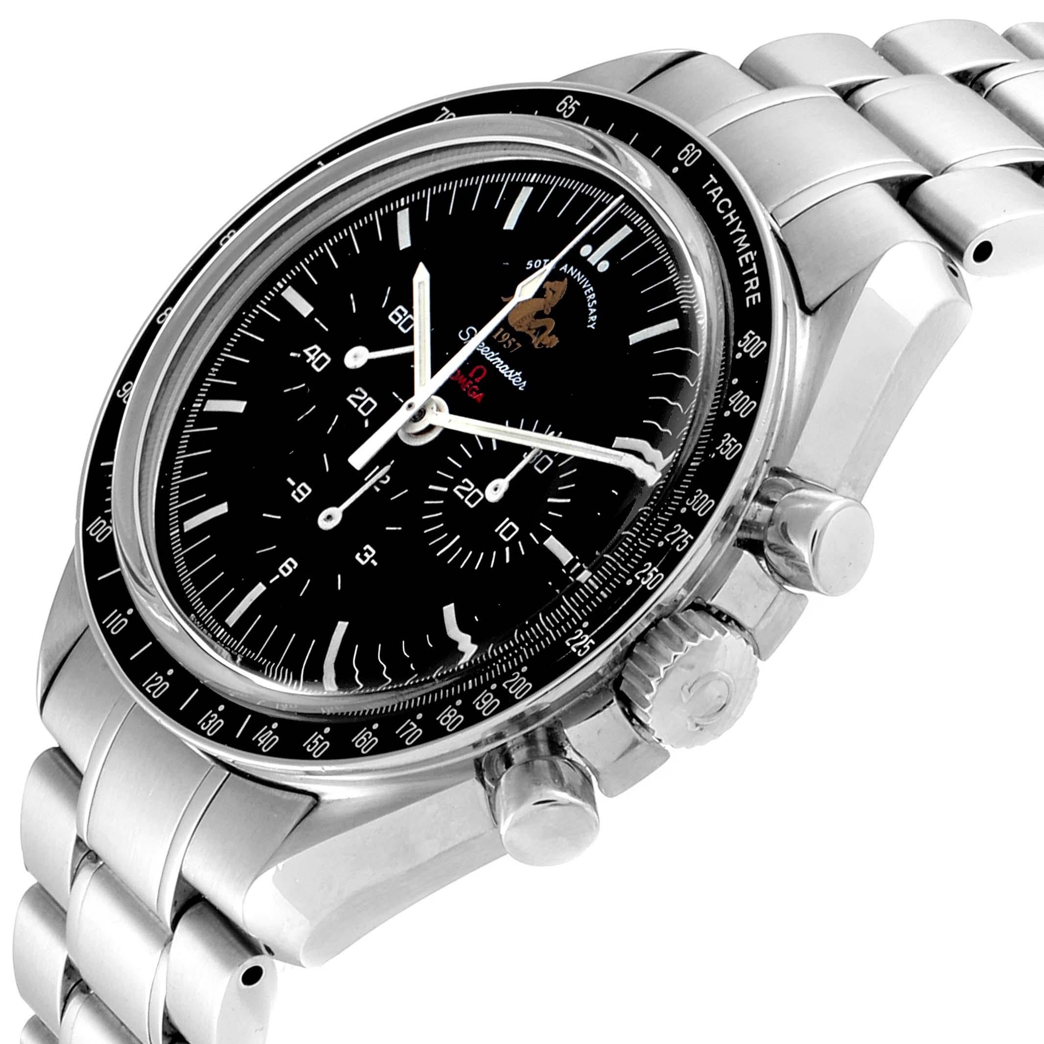 Omega Speedmaster 50th Anniversary MoonWatch 311.30.42.30.01.001 In Excellent Condition For Sale In Atlanta, GA