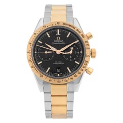 Omega Speedmaster 57 18k Rose Gold Steel Black Dial Watch 331.20.42.51.01.002
