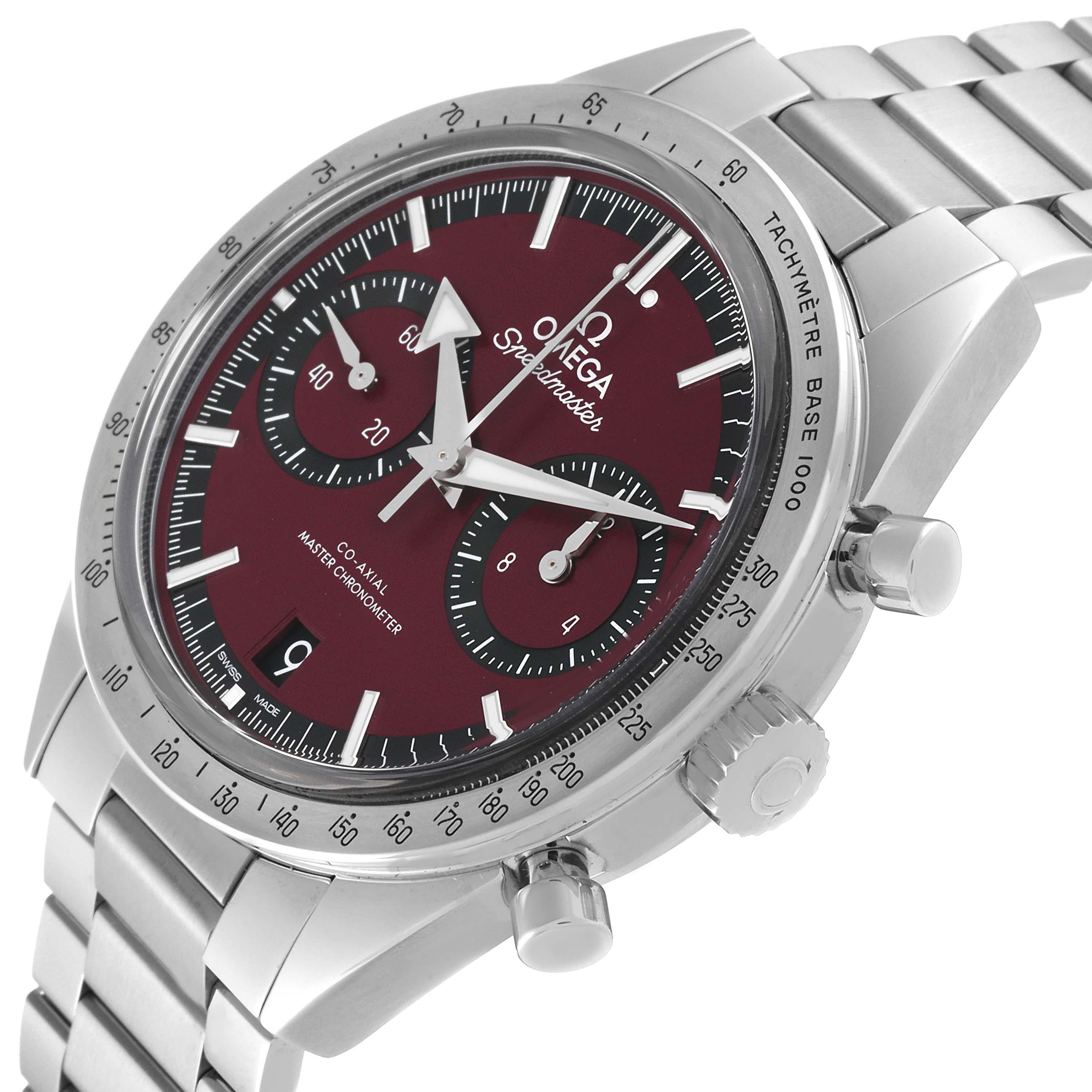 Omega Speedmaster 57 Steel Mens Watch 332.10.41.51.11.001 Unworn. Manual-winding chronograph with column wheel and CoAxial escapement. Certified Master Chronometer, approved by METAS, resistant to magnetic fields reaching 15,000 gauss. Silicon