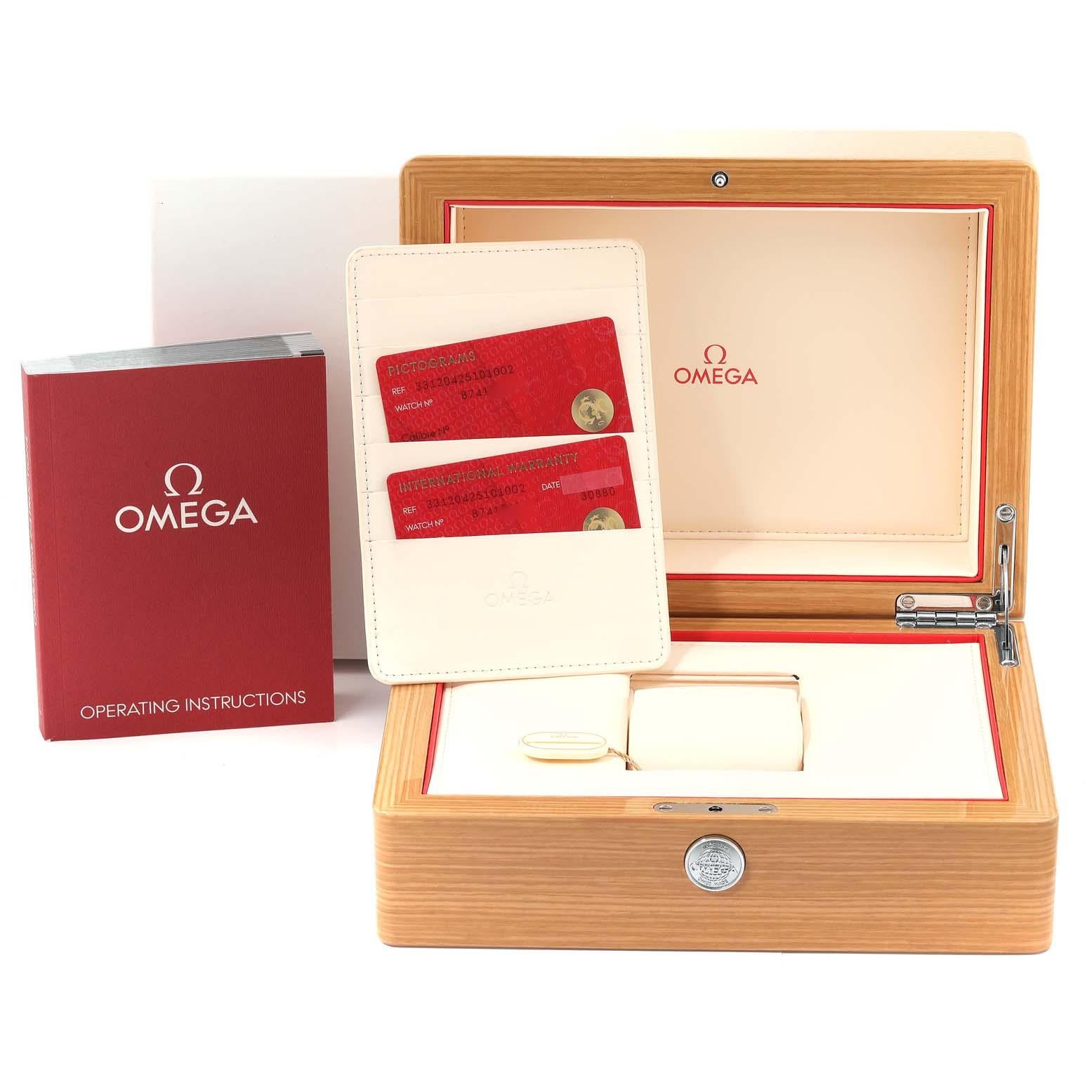 Omega Speedmaster 57 Steel Rose Gold Mens Watch 331.20.42.51.01.002 Box Card For Sale 5