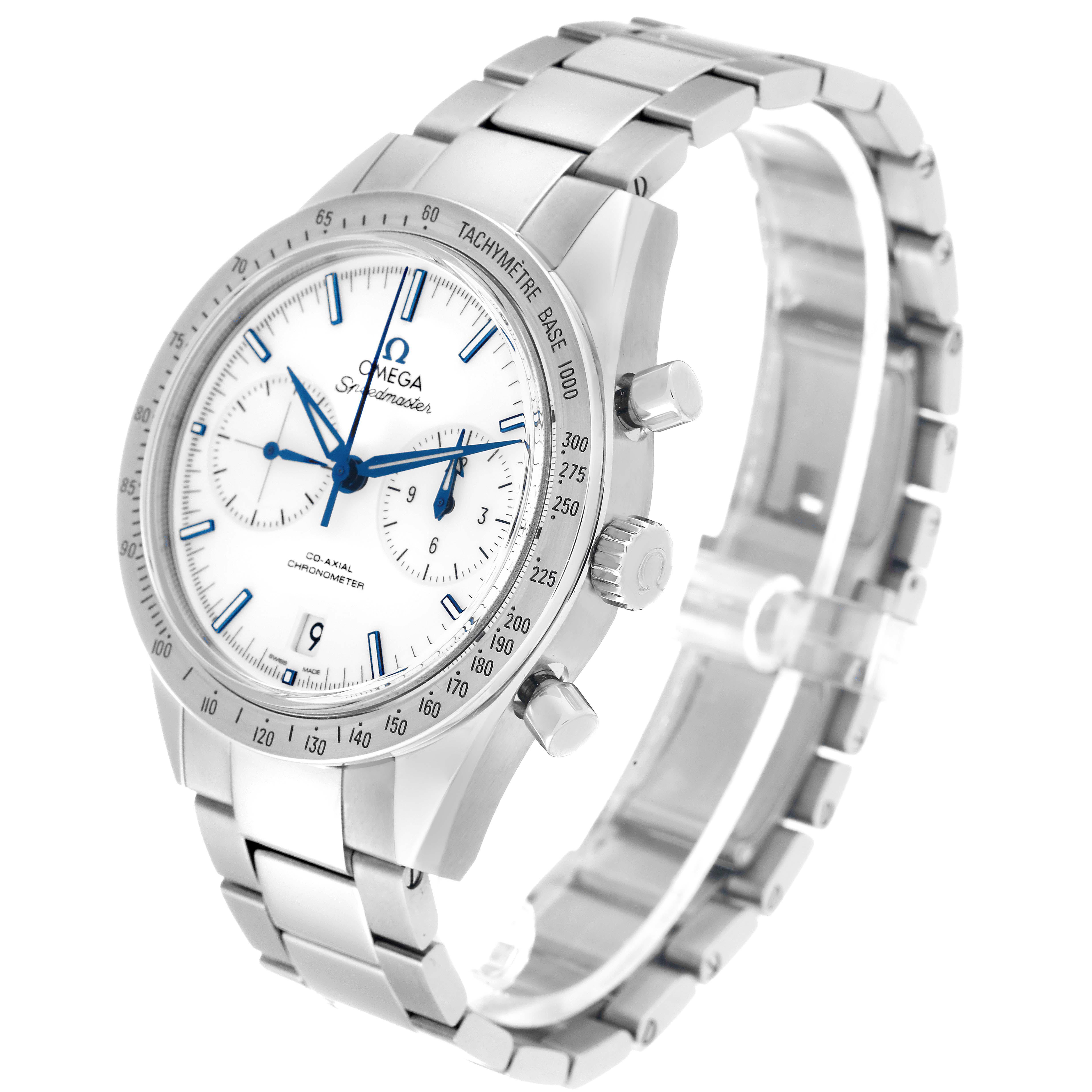 omega moon watch white face