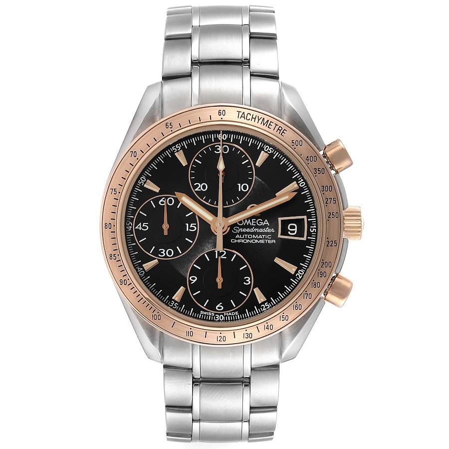 Omega Speedmaster 8157 Stahl Rose Gold Uhr 323.21.40.40.01.001. Automatisches Chronographenwerk mit Selbstaufzug. Rundes Edelstahlgehäuse mit einem Durchmesser von 40 mm. Lünette aus Rotgold mit Tachymeterfunktion. Kratzfestes Saphirglas mit