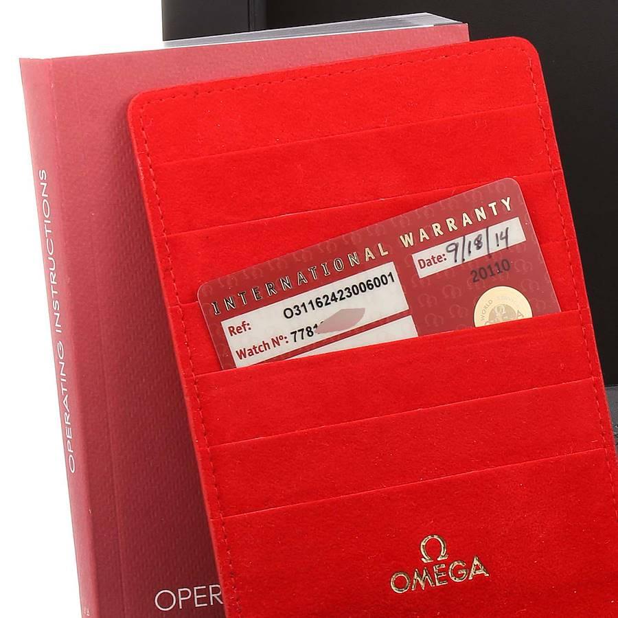 Omega Speedmaster Apollo 11 Titanium Moonwatch 311.62.42.30.06.001 Box Card For Sale 6