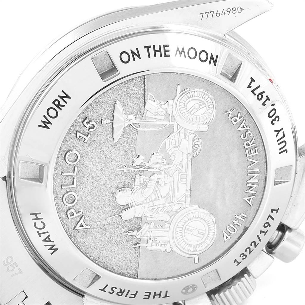Omega Speedmaster Apollo 15 40th Anniversary Moonwatch 311.30.42.30.01.003 In Excellent Condition For Sale In Atlanta, GA