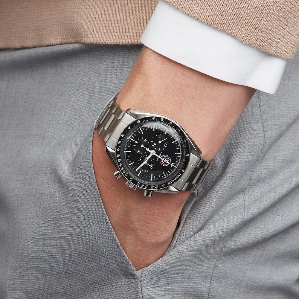 Omega Speedmaster Apollo Soyuz Dial Stainless Steel ST1450022 Wristwatch 7