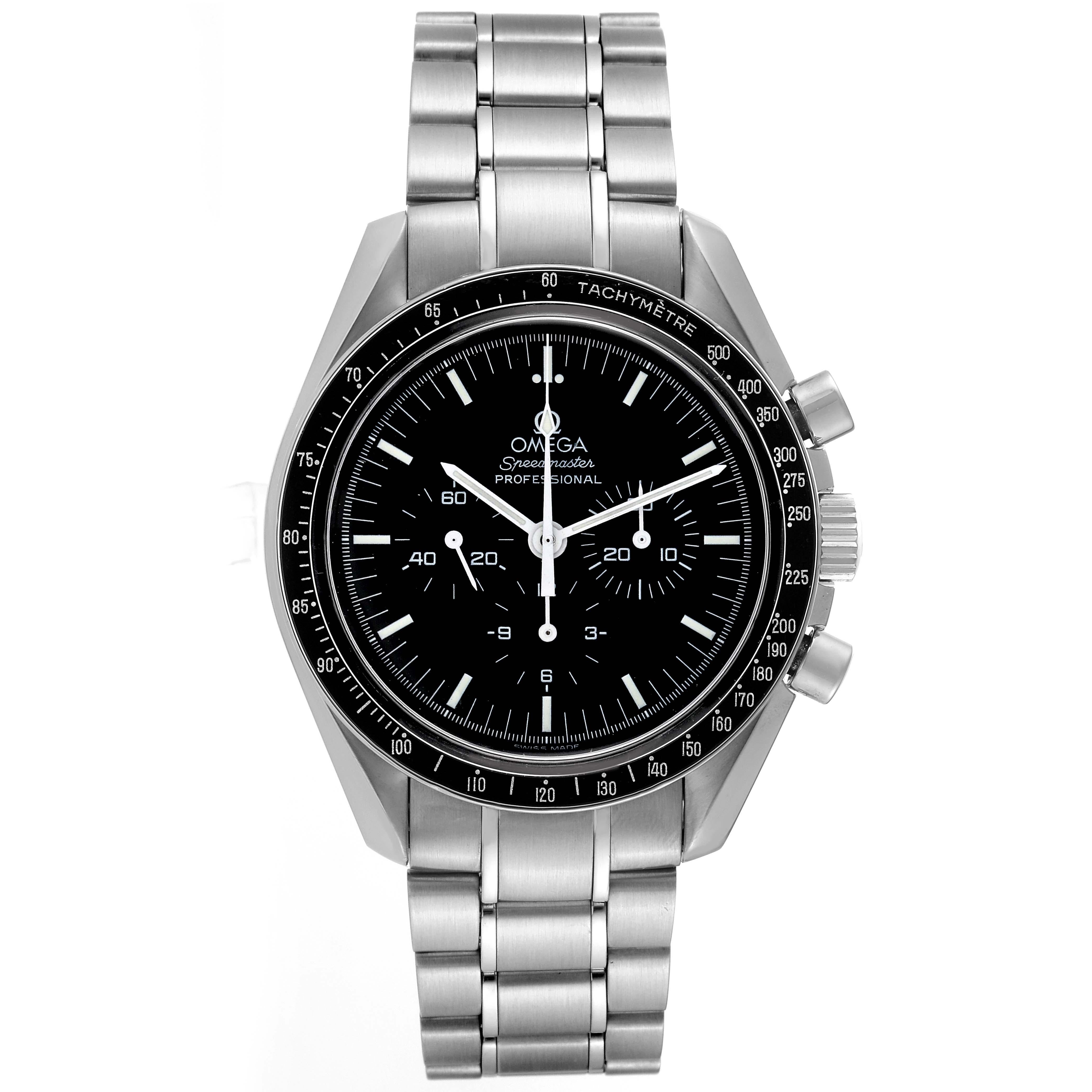 Omega Speedmaster Apollo XVII Limited Edition Mens Watch 3574.51.00 Box Card For Sale 5