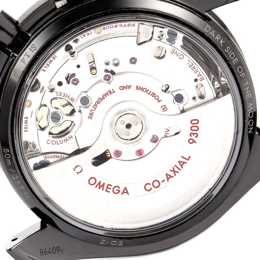 Men's Omega Speedmaster Black Dark Side of the Moon Watch 311.92.44.51.01.005 Box Card